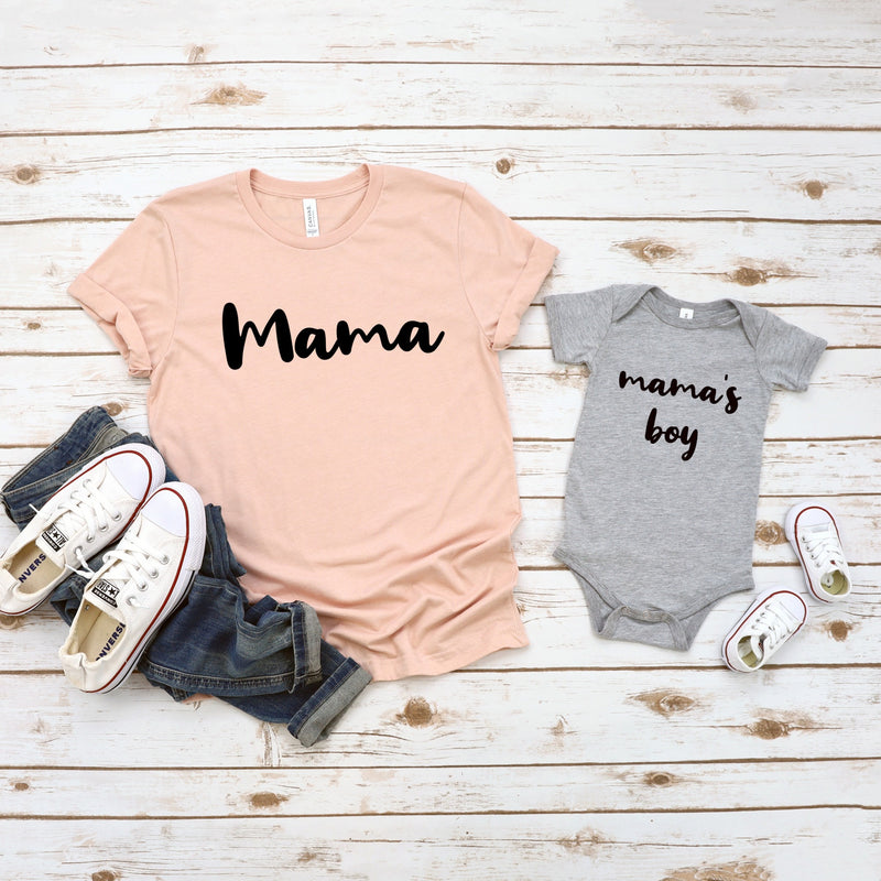 mama and mamas boy matching set